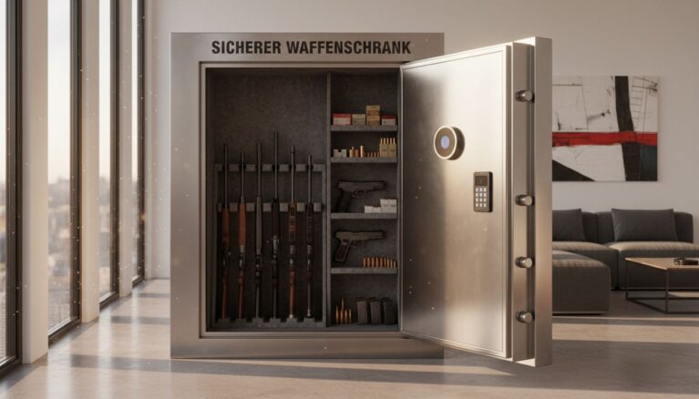 Sicherer Waffenschrank [Bildinhalt mit KI erstellt]