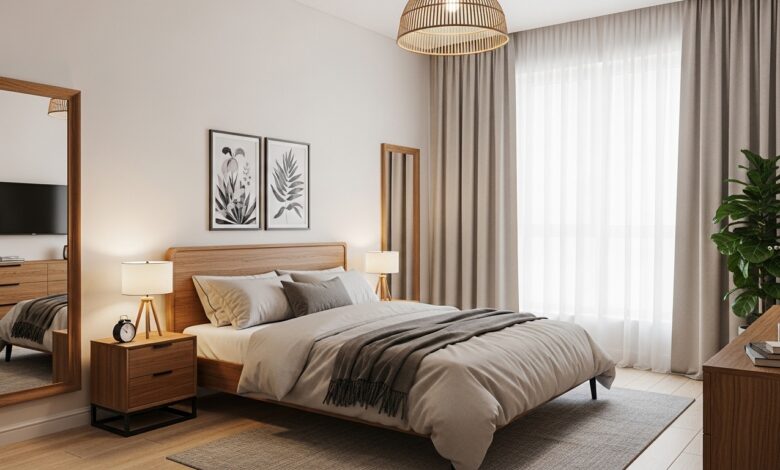 Spiegel im Schlafzimmer