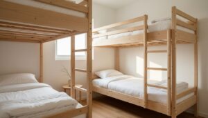 Platzsparendes Stockbett für kleine Räume