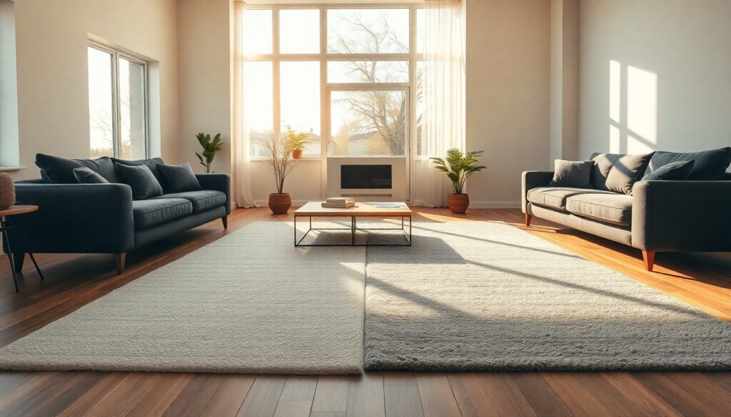 Teppichfarbe heller oder dunkler als die Couch