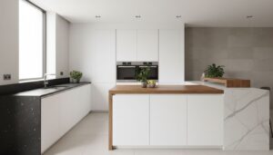 Weiße Küche: Welche Arbeitsplatte passt am besten?