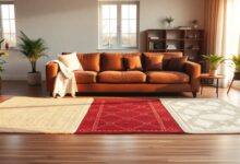Welcher Teppich passt zu brauner Couch