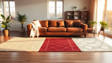 Welcher Teppich passt zu brauner Couch