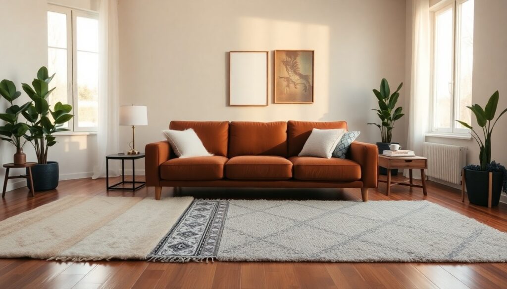 Welcher Teppich zu brauner Couch