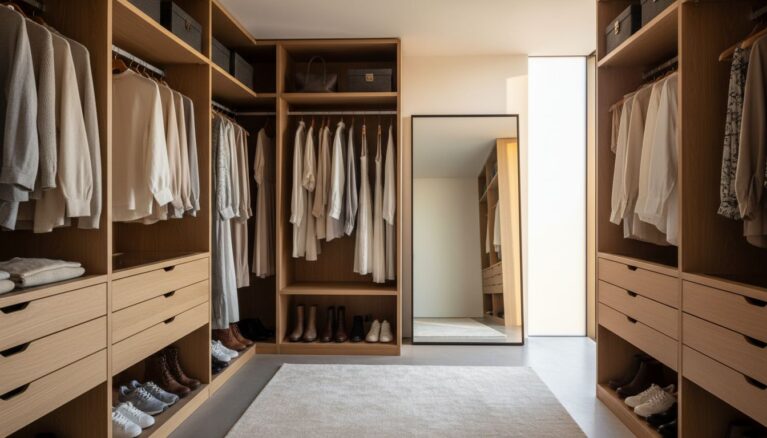 begehbarer Schrank [Bildinhalt mit KI erstellt]