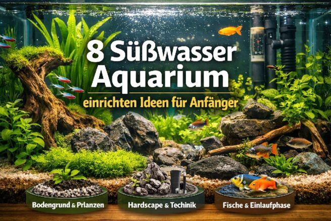 8 Suesswasser Aquarium einrichten Ideen fuer Anfaenger