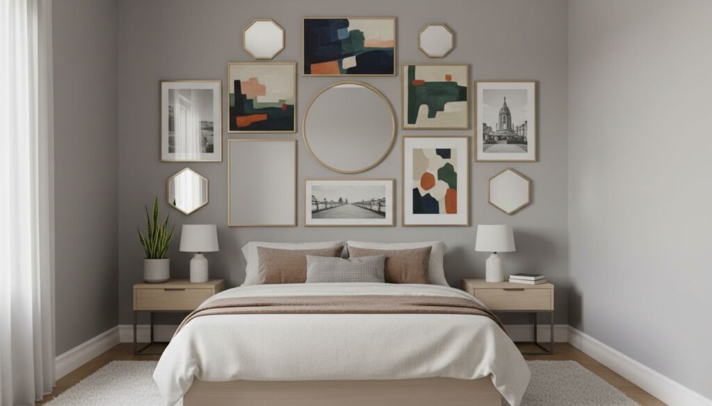 Galerie hinterm Bett