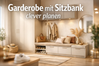 Garderobe mit Sitzbank clever planen