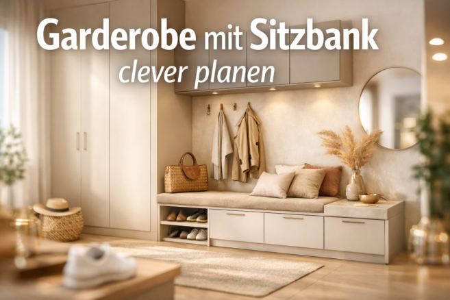 Garderobe mit Sitzbank clever planen