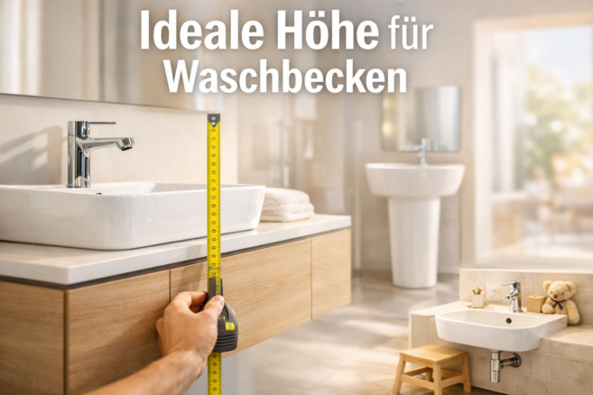 Welche Höhe ist ideal fürs Waschbecken?