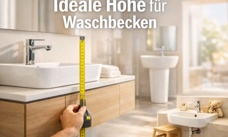 Welche Höhe ist ideal fürs Waschbecken?
