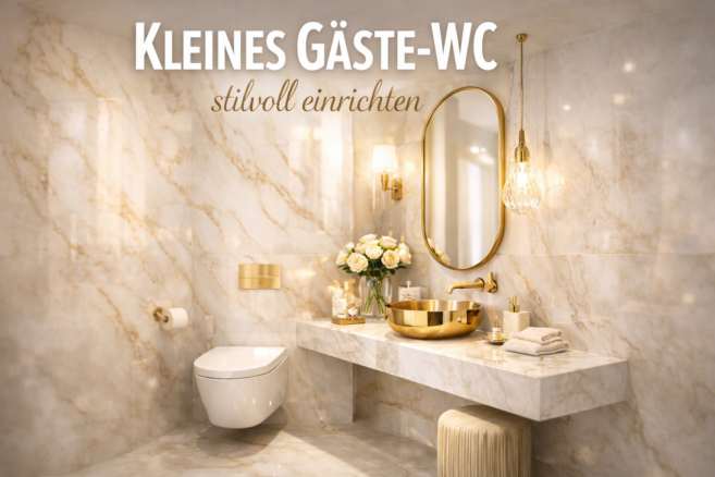6 kreative Ideen: Kleines Gäste-WC stilvoll einrichten