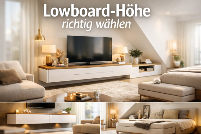 Lowboard-Höhe richtig wählen