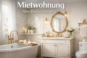 Ideen für die Mietwohnung: Altes Bad verschönern