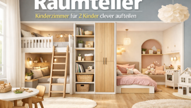 Raumteiler: Kinderzimmer für 2 Kinder clever aufteilen