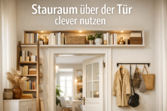 Stauraum über der Tür – ungenutzten Raum clever nutzen [Bildinhalt mit KI erstellt]