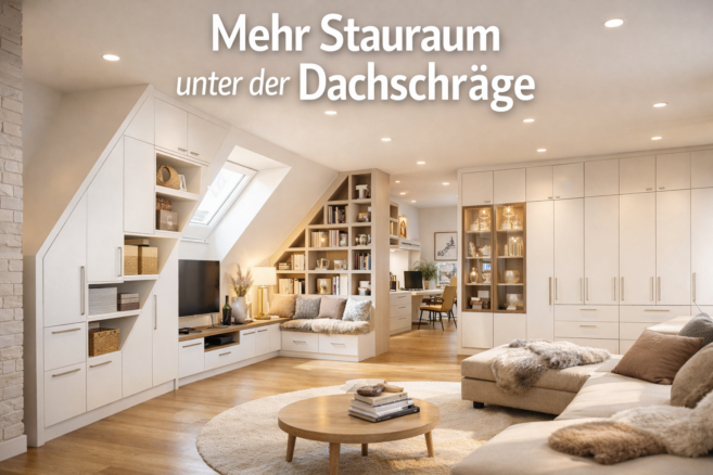 Mehr Stauraum unter der Dachschräge