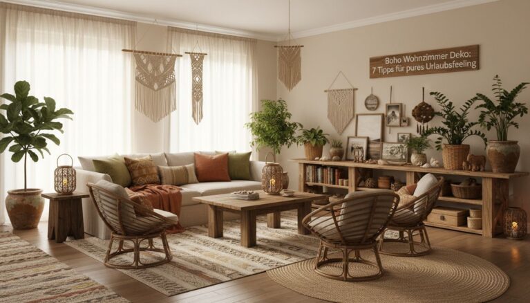 Boho Wohnzimmer Deko