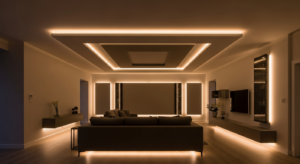 Indirekte Beleuchtung im Wohnzimmer: Ideen für gemütliches Licht