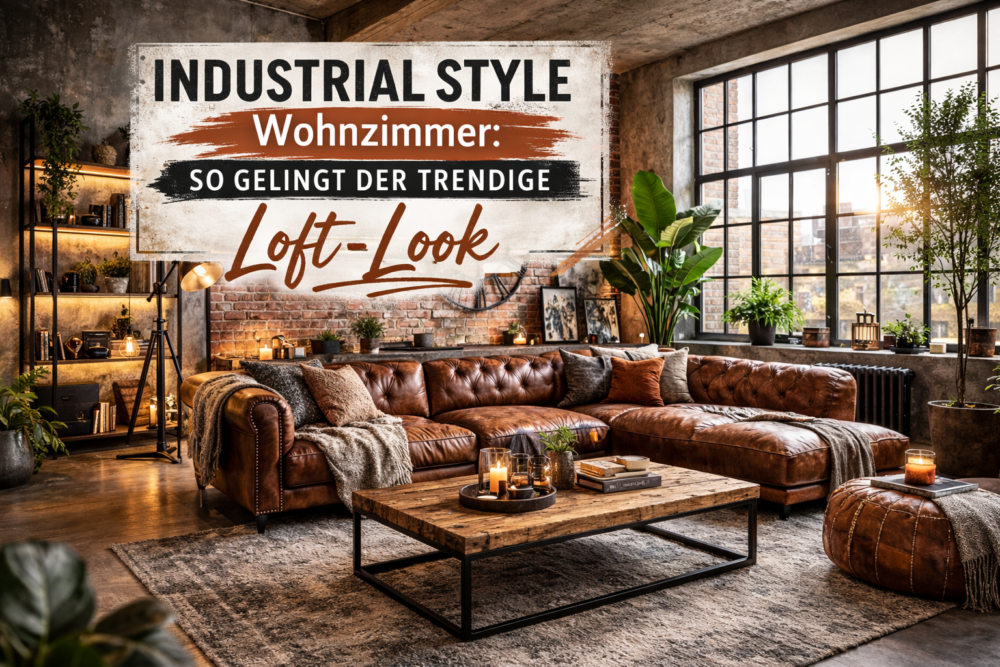 Industrial Style Wohnzimmer: So gelingt der trendige Loft Look 1