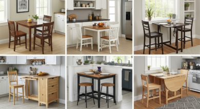 Kleine Küchentische für kleine Essplätze: 6 platzsparende Ideen