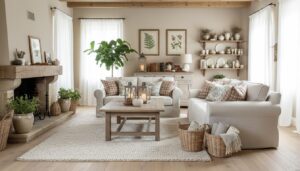 Landhausstil Wohnzimmer: Deko-Ideen für gemütliches Flair