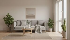 Minimalistische Wohnzimmer Deko: Modern & Gemütlich
