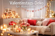 Ideen für Valentinstags-Deko im Wohnzimmer