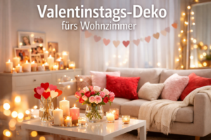 10 schöne, einfach umsetzbare Ideen für Valentinstags-Deko im Wohnzimmer