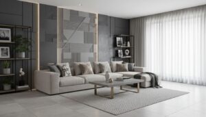 Wandgestaltung Grau Wohnzimmer: Edle Ideen & Tipps