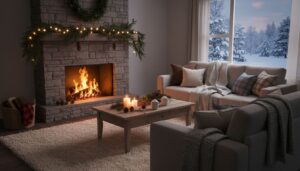 Winterdeko Wohnzimmer: Ideen für pure Gemütlichkeit