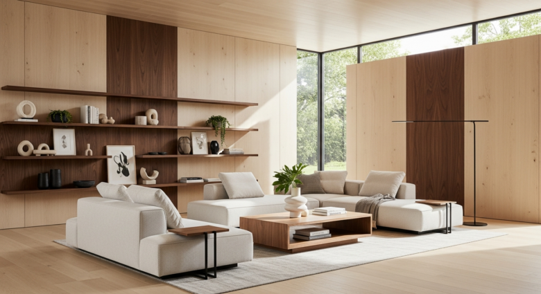 Wohnzimmer Ideen mit Holz: Natürlich & Modern