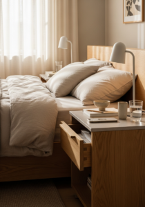 Nachttisch für Boxspringbett – Höhe, Design & Funktion perfekt abgestimmt