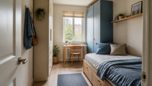 8 Stauraum Ideen für ein kleines Schlafzimmer [Bildinhalt mit KI erstellt]